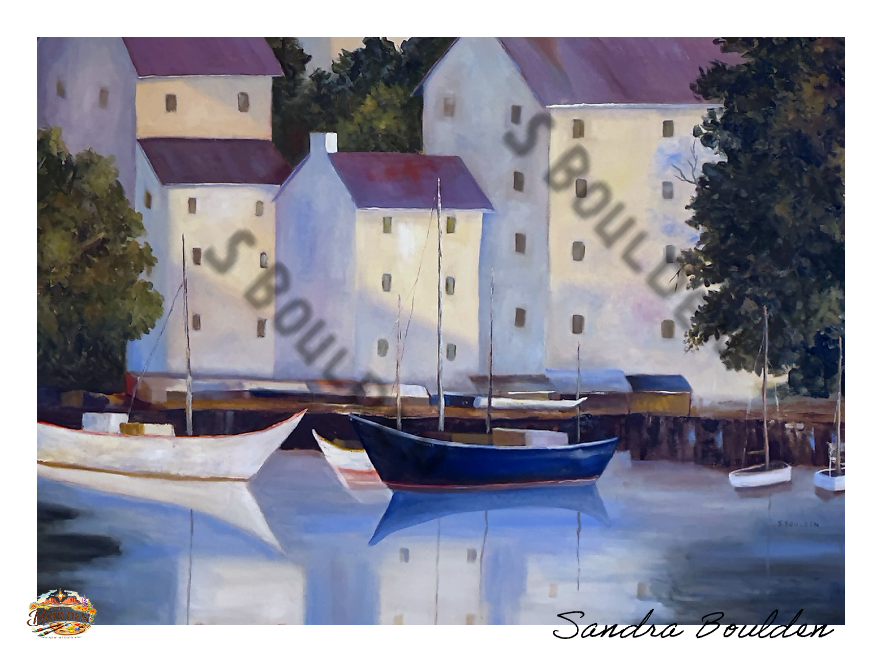 Boats - Calm Harbor - Print