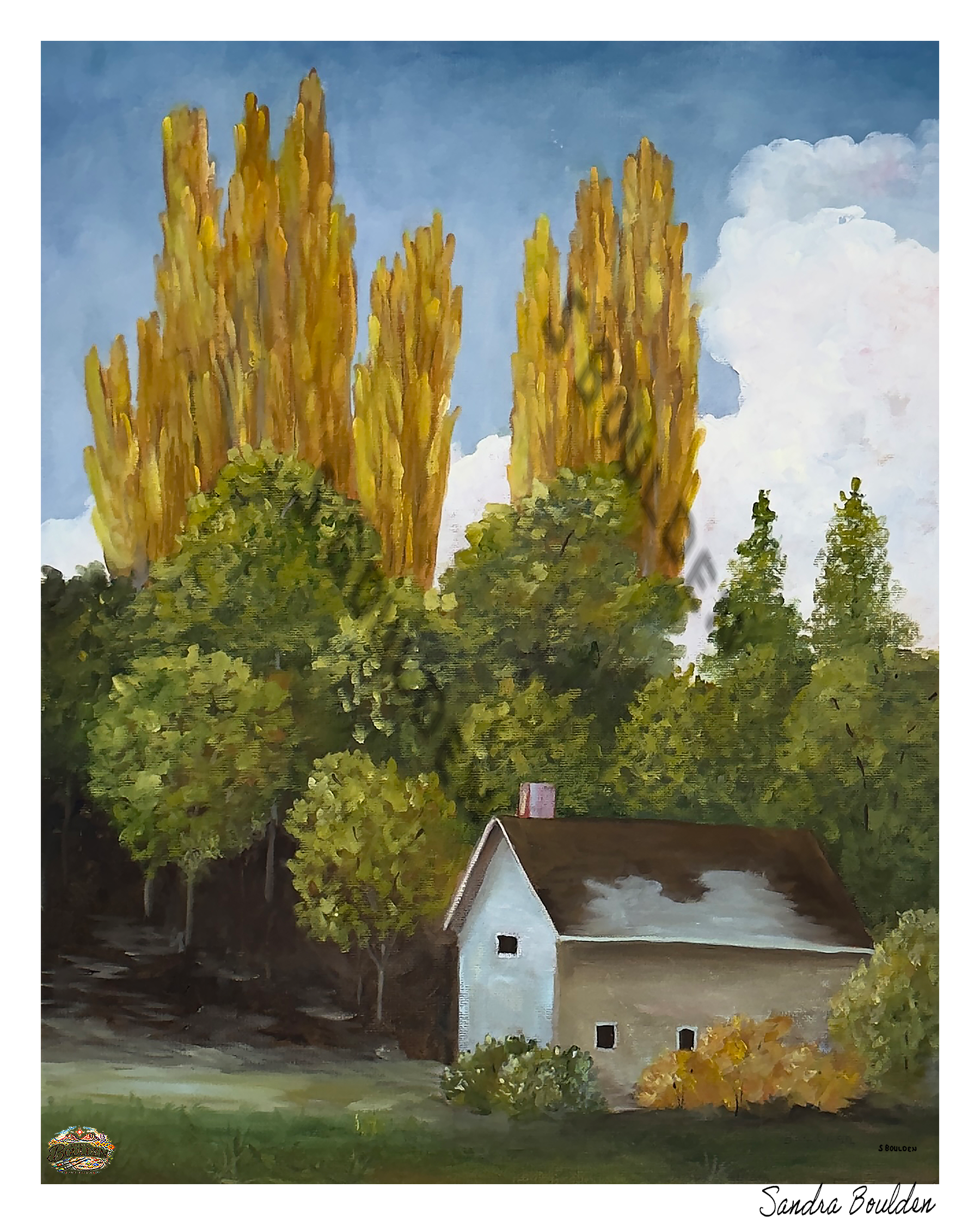 Autumn Light over the Cottage